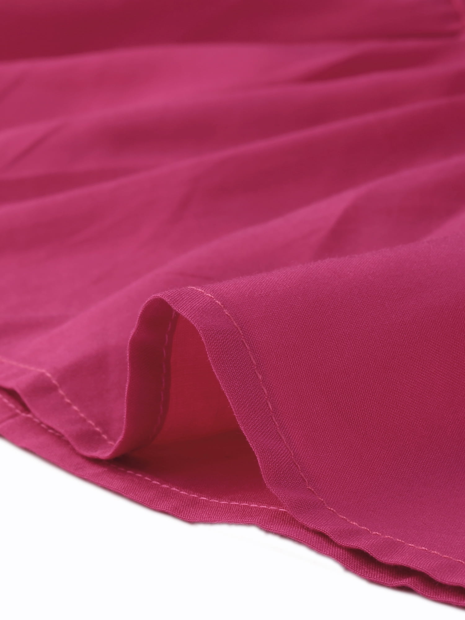 DARING DIVA Square Neck Short Sleeve Flowy Smocked Dress XL Hot Pink