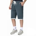 thumbnail image 2 of uikmnh Shorts Men Men's Summer Trendy Ice Silk Loose 5 Piece Beach Shorts Casual Pants Lightweight Comfortable Casual Wear Size:4XL, 2 of 6