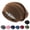 Brown, variant on Satin Sleep Cap Bonnet Hair Cover for Sleeping, Beanie Hat for Natural Curly Hair Adjustable Night Cap,Black,One Size