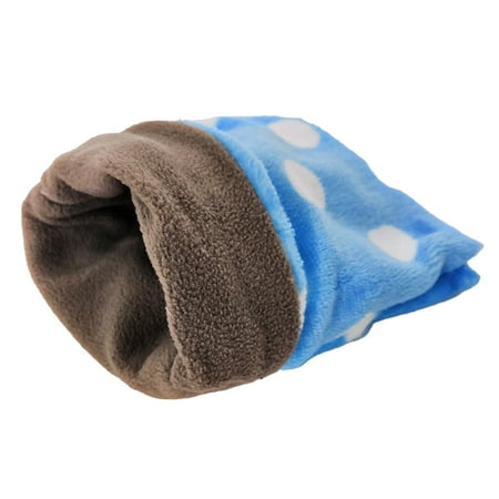 Fairnull Polka Dot Lovely Plush Sleeping Bag Mini Pet Bed Nest for Guinea Pig Hamster