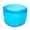 Transparent Blue, variant on Minzimin Denture Bath Case, Retainer Cleaning Box, No-Leak Denture Case, Mouth Guard, Night Guard and Retainer