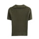 thumbnail image 3 of HH TRAF Verano Mujer Punto Cuello Vuelto Ombligo Descubierto Camiseta Mujer Elegante Chic Sólido Manga Corta Blusa Corta Mujer, 3 of 4