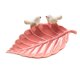 thumbnail image 1 of Bandeja decorativa de cerámica jinwen Anillo de cerámica con forma de hoja 8,6x1,1 pulgadas Rosa, 1 of 8