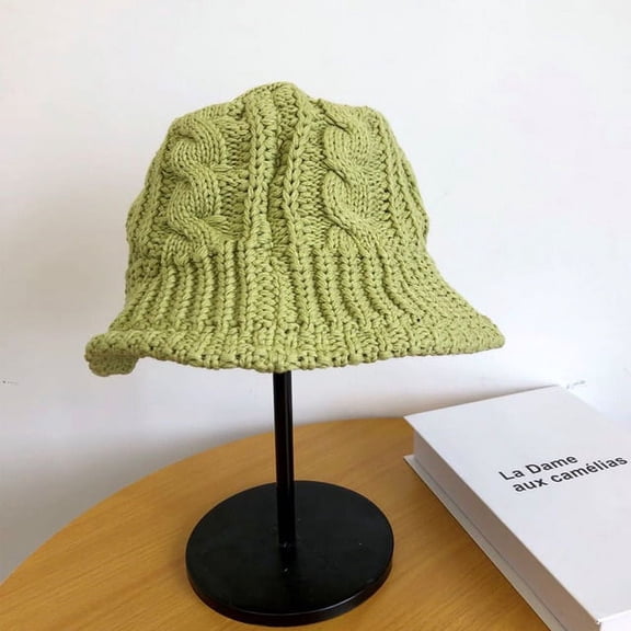 COCOpeaunt New Outdoor Knitted Spring Winter Bucket Hat Women Fashion Solid Fishing Hat Autumn Panama Bob Fisherman Caps Lady Vacation Hat