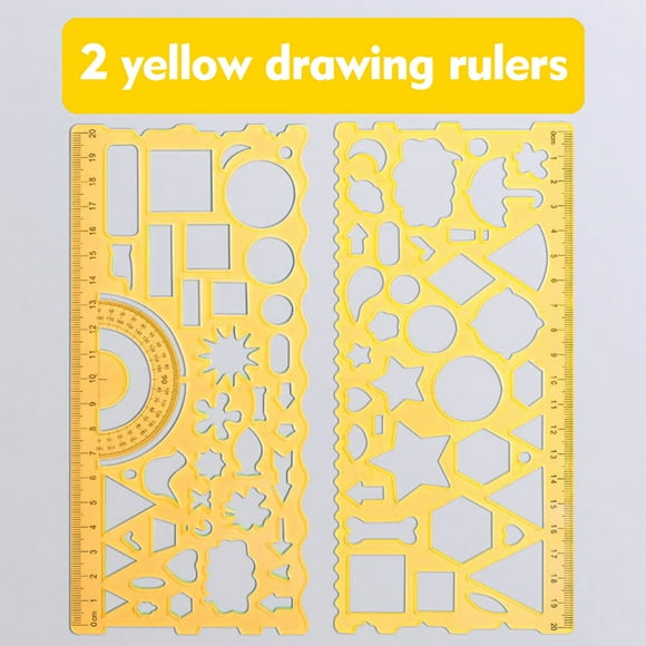 BAOPAI Outil de Dessin de Règle Géométrique Multifonctionnel Polyvalent pour Créer des Designs et Motifs Intéressants avec Construction Durable