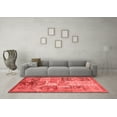 thumbnail image 3 of Ahgly Company Machine Washable Indoor Rectangle Abstract Red Modern Area Rugs, 5' x 7', 3 of 4