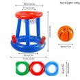 thumbnail image 3 of Outdoor Inflatable Water Basketball Hoop Set for Kids & Adults - Yellow 57x52cm with 1 Ball, PVC Durable, Easy Inflation, Skill-Building Pool Game for Parent-Child Interaction & Interactive Play, 3 of 6