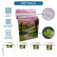 thumbnail image 6 of Table Runner - 36 Inch Long, Nature Pink Green Kitchen Dining Table Runner Dresser Scarves, Spring Country Oil Painting Flower Tree Farmhouse Decor for Coffee Tables Wedding Party Banquet, 6 of 8