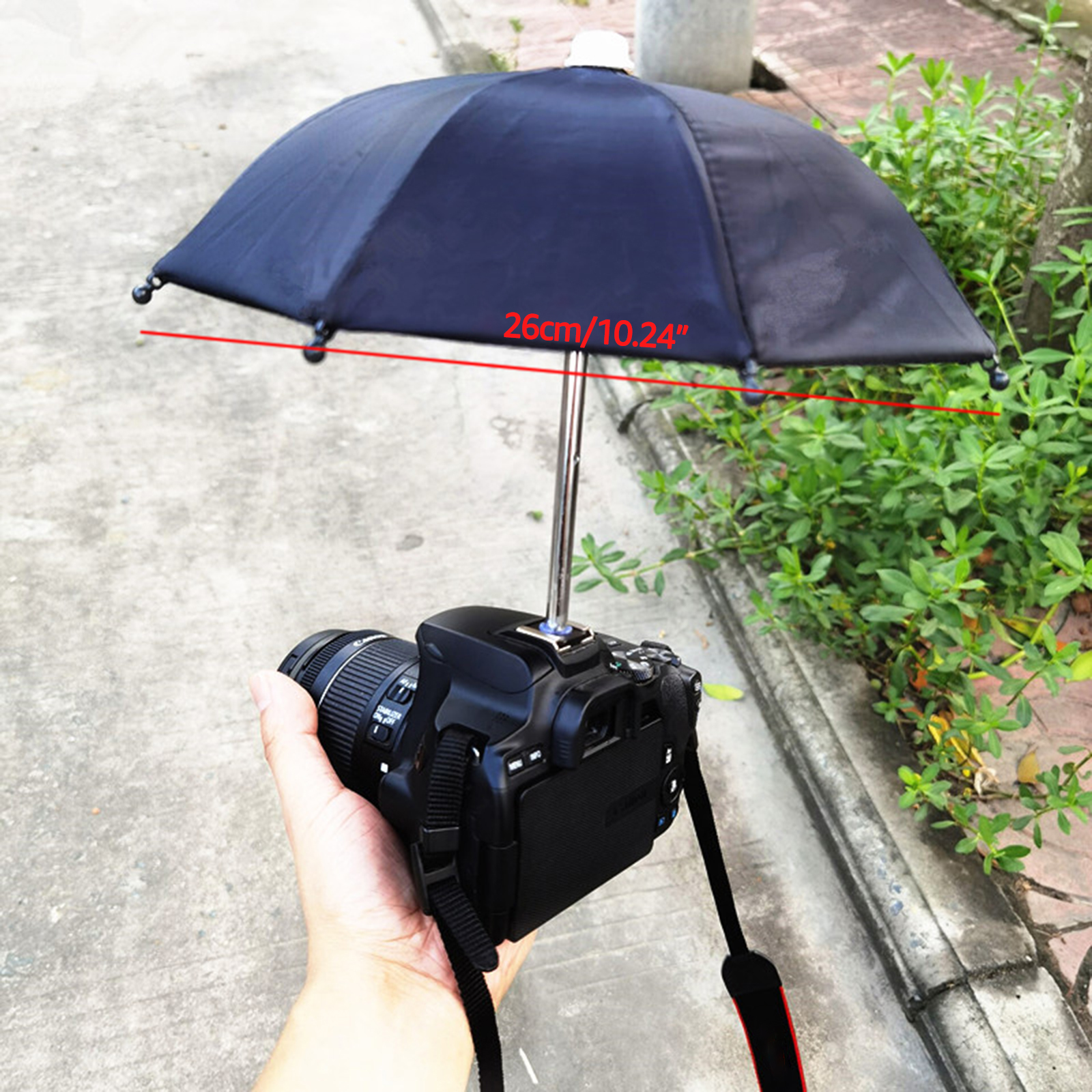 Hands-Free Camera Holder Sunshade Umbrella Bracket Holder Backpack Outdoor  Rainy