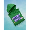 thumbnail image 3 of Drama Queen Quote Hoodie Women -Image by Shutterstock, Female 5X-Large, 3 of 4