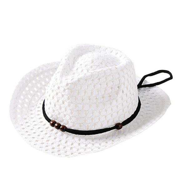 Landzoo Summer Baby Cowboy Straw Hats for Children Summer Beach Sun Hat Caps