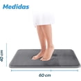 thumbnail image 3 of Set de 2 Tapetes para Baño Bluelander Antiderrapante Memory Foam Gris Claro, 3 of 5