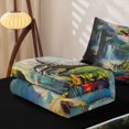 thumbnail image 6 of Homewish Vintage Dino Zipper Twin Comforter Sets with Fitted Sheet and 2 Pillowcases,Jungle Wildlife Zipper Bedding Set,Green,Black Reversible,4pcs, 6 of 8
