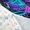 thumbnail image 4 of Erosebridal Neon Gamepad Print Queen Duvet Cover Set for Boys, Gaming Gamer Bedding, Gamepad Reversible, 1 Duvet Cover and 2 Pillowcases (No Comforter), 4 of 5