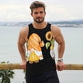 thumbnail image 6 of Fuzoiu Sunflower Gnomes 5 Print Men's Workout Tank Tops,Sleeveless Gym Shirt Quick Dry,Fitness Bodybuilding T-Shirt,Muscle Athletic Workout Tee-4X-Large, 6 of 7