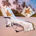thumbnail image 4 of kladzum Summer Beach Chair Covers with Side Pockets Boho Pool Lounge Chair Towel Covers Microfiber Beach Towel for Outdoor Garden Courtyard Patio Beach Supplies, 4 of 7