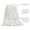 thumbnail image 3 of Staples Coastwide Professional 24420786 Cut-end Wet Mop Head Rayon #24 1" Headband White, 3 of 6