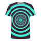thumbnail image 3 of Mens Camisas de Manga Corta Impresión Casual Deportes Cuello Redondo Blusa, Poliéster Ligero para la Primavera Verano Al Aire Libre Uso Diario, 3 of 4