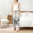 thumbnail image 4 of Cauagu Spiders On The Web 1 Pajama Pants for Women Loose Fit Wide Leg Trouser Pants Casual Elastic Waist Drawstring Lounge Pants, 4 of 6