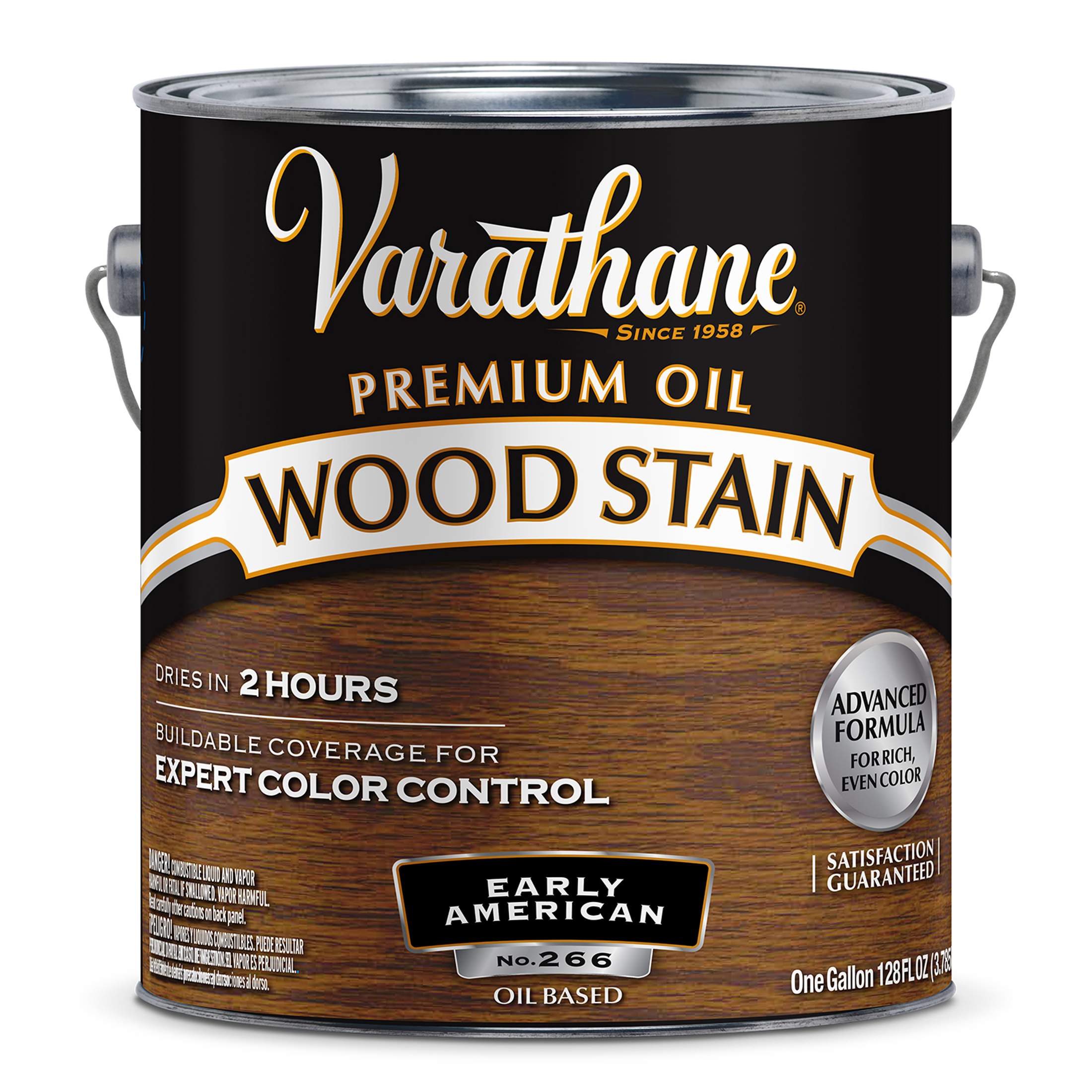 2 Pack, Early American, Low VOC, Varathane Premium Oil-Based Interior Wood Stain-212063, Gallon