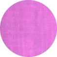 thumbnail image 1 of Ahgly Company Indoor Round Oriental Pink Modern Area Rugs, 4' Round, 1 of 4