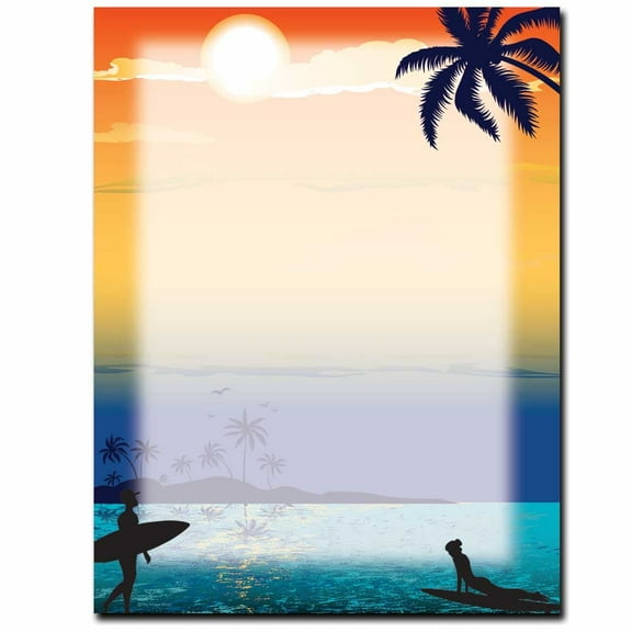 Endless Summer Letterhead Laser & Inkjet Printer Paper, 80 Sheet Pack