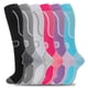 thumbnail image 1 of Calcetines de compresión fenglaoda para mujer y hombre, 6 pares, 1 of 6