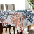 thumbnail image 4 of Yayeee Tablecloths for Rectangular Tables 60 x 60 inch Party Table Cover, White Sea Plants, 4 of 6