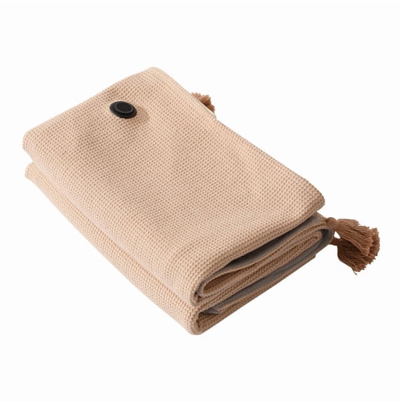 Portable Heated Blanket Shawl Wrap for Women, USB Electric Heating Blanket 60×31 Inch, Rapid Warm Wearable Electric Shawl, Machine Washable Heated Wrap for Neck & Shoulder (Beige)
