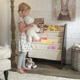 thumbnail image 2 of KidKraft Wood and Canvas Sling Bookshelf, Natural & Espresso, 2 of 7