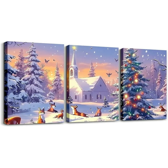 Hieng Bow Bathroom Wall Art for Home Decor Boys Girls Canvas Wall Art for Living Room For Cute Bowknot Office Wall Decorations Artwork Posters Wall Painting(Only canvas)