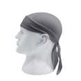thumbnail image 2 of Cooling Helmet Liners - Do Rag Skull Caps for Men - Cooling Head Wraps, Hard Hat Liner - Motorcycle Pirate Bandana Gray One Size, 2 of 3