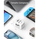 thumbnail image 5 of Adaptador Enchufe Universal LENCENT Blanco con 2 Puertos USB para Viaje en Más de 200 Países, 5 of 7