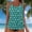 SwimwearA422-Sky Blue, variant on LEKWK Tankini Swimsuits for Women 2 Piece Polka-Dot Print Blouson Top Loose Fit Tummy Control Bottoms Modest Summer Holiday Beach Party Swimwear