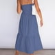 thumbnail image 5 of Vestido largo de fiesta sin tirantes informal de color sólido bohemio de verano para mujer Fridja  qw2223, 5 of 5