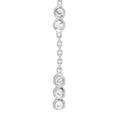 thumbnail image 2 of 14k White Gold 0.20 Dwt Diamond Multi Bezel Drop Earrings Dangle Earring for Women, 2 of 2