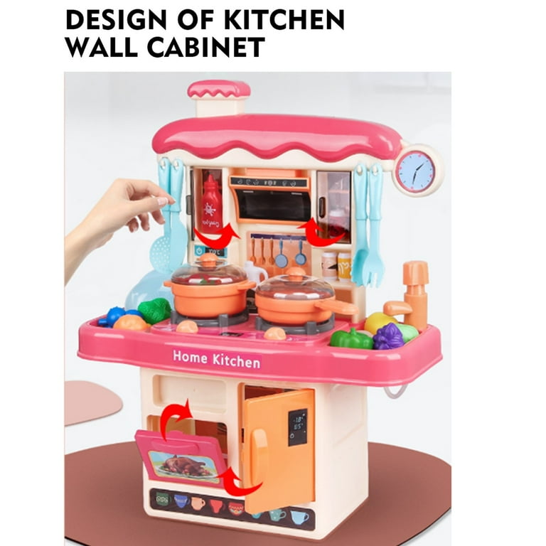 Black and Friday Toy Deals Mini Kitchen Toy Set With Realistic And Sound Spray Simulation Toys For Girls Boys 3 6 Years