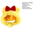 thumbnail image 7 of comerut Cute Bear Rabbit Pet Headgear with Bowknot Fastener Tape Winter Warm Dogs Cat Hat Puppy Kitten Head Wear Christmas Cosplay Dress Up Costume Accessories, 7 of 7