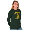 thumbnail image 3 of Camping Its Lit Pun Outdoors Nature Long Sleeve TShirt Men Women Brisco Brands 2X, 3 of 6