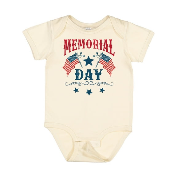 Inktastic Memorial Day Holiday Patriotic Boys or Girls Baby Bodysuit