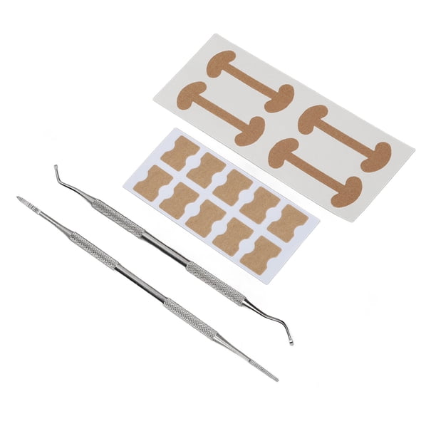 Tiras correctivas de uñas de la uña Encarnada, 120 piezas kit de Eliminación de la uña Encarnada de 120 pielas kit de Eliminación de la uña encarnada impermable cómodo,