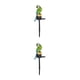 thumbnail image 4 of Bewildely Luces solares impermeables para césped y jardín - Fácil instalación Larga vida útil Outdoor Parrot Green Verde 2Conjunto, 4 of 6