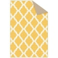 thumbnail image 3 of Ottomanson Trellis Area Rug 3'3" x 5' - Non Slip Low Pile Carpet, Yellow, 3 of 12