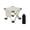 White, variant on Folding Camping Stool With Carry Bag Lightweight Backpack Seat With Side Storage Pocket Collapsible Chair For Hiking Fishing Picnic Beach(Black-33Cm)