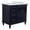 Blue, variant on MCM 37" Solid Wood Single Round Sink Vanity with Right Door in Walnut/White