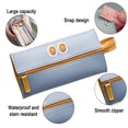 thumbnail image 3 of Estuche de cuero para lápices, lindo y delgado estuche para lápices, estuche pequeño para lápices, encantador bolso de papelería, bolso cosmético portátil con cremallera para lápices, 3 of 6