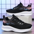 thumbnail image 6 of Povozer Women's Shoes Walking Lightweight Tennis Fashion Sneakers Sports Workout Gym Shoes for Running(Black,7.5), 6 of 6