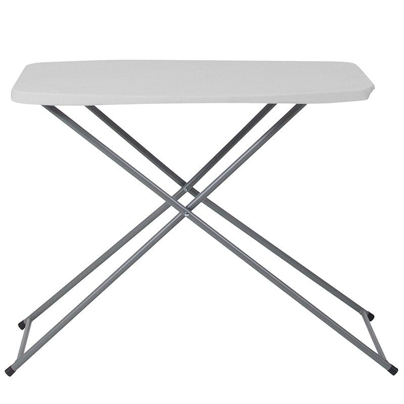 Titan Series Adjustable Height Plastic Folding Table 30 x 20