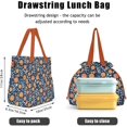 thumbnail image 4 of Lunch Bag for Women Insulated Womens Drawstring Lunch Bag for Work, Stain-Resistant Large Lunch Box for Women with Containers, Cinch Closure Cromwell Bag Black Man Reusable Lunch Bag Office, 4 of 4