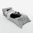 thumbnail image 3 of Ambesonne Saying Bedding Set 4 Pcs, Ocean Whale Silhouette, Queen, Pale Grey White, 3 of 3